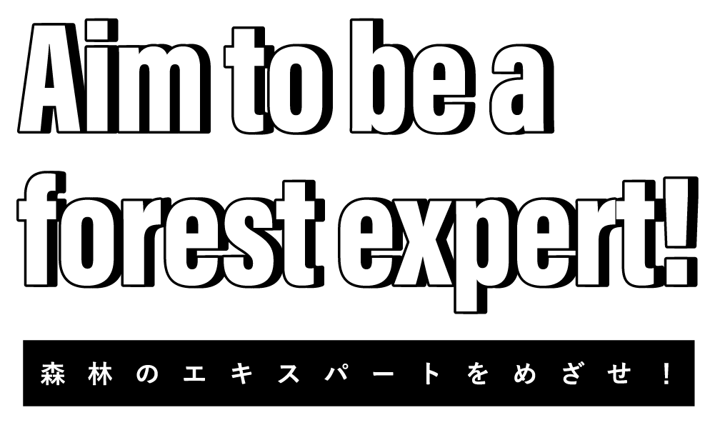 森林のエキスパートをめざせ！